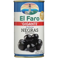Oliven Schwarz Gigante El Faro - 350g Spanien