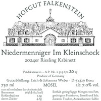 Riesling Kabinett Niedermenniger Im Kleinschock (AP20) HOFGUT FALKENSTEIN