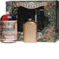 (67,00€/1l) Don Papa Baroko Geschenkset mit Hip Flask 0,7 Liter 40 % Vol