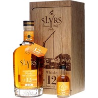 (245,21€/1l) Slyrs Single Malt Whisky 12 Jahre Tokajer Cask Finish in Holzkiste 0,75 Liter 43 % Vol