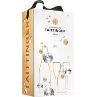 GESCHENKPACKUNG Champagner Taittinger Brut Reserve mit Glas