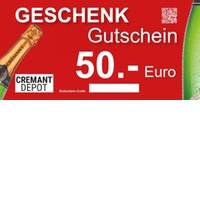 "Cremant Geschenkgutschein 50 .- Euro"