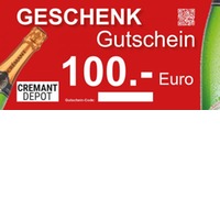 "Cremant Geschenkgutschein 100 .- Euro"