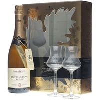 (59,86€/1l) Andrea da Ponte Vecchia Grappa di Prosecco Geschenkset mit 2 Grappagläsern 0,7 Liter 42% Vol