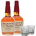 (29,95€/1l) Makers Mark Red Wax Connoisseur Set - 2x 1 Liter und 2x Tumblerglas 