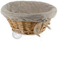 Weidenkorb rund feinmaschig, 17 cm x 7 cm, je Korb