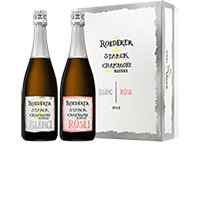 Louis Roederer : Coffret Brut Nature et Brut Nature Rosé by Philippe Starck