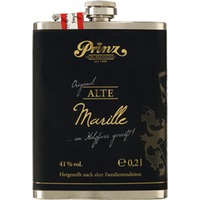 Prinz Alte Marille im Edelstahl-Flachmann 41%