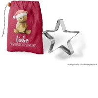 Keksform Stern im Stoffsäckchen Stern