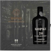 Kopke 20 Years Old Tawny Port in GK mit 2 Portweingläsern