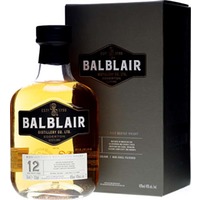 (68,11€/1l) Balblair 12 Jahre Single Malt Scotch Whisky 0,7 Liter 46 % Vol