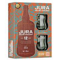 Jura Single Malt Whisky 12YO + 2 Gläser