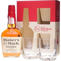 (37,00€/1l) Makers Mark Geschenkset mit 2 Tumblern 0,7 Liter 45 % Vol