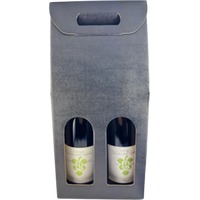 2er Präsentkarton - Seta Schwarz Strukturkarton