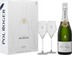 Pol Roger : Coffret Brut Réserve & 2 Flutes Lehmann Absolus 