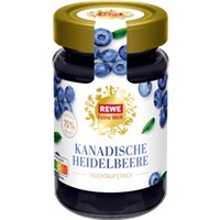 REWE Feine Welt Fruchtaufstrich Kanadische Heidelbeere