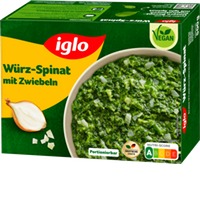 Iglo Würzspinat mit Zwiebeln