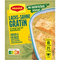 Maggi Fix für Lachs-Sahne Gratin