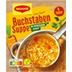 Maggi Buchstaben Suppe, ergibt 
