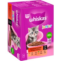 Whiskas Portionsbeutel Multipack Junior Klassische Auswahl in Sauce