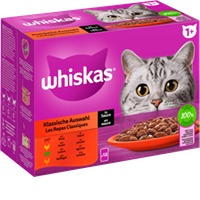 Whiskas Portionsbeutel Multipack 1+ Klassische Auswahl in Sauce