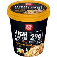 REWE Beste Wahl High Protein Eis Vanille Salted Caramel