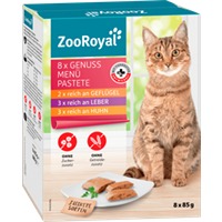 ZooRoyal Genuss Menü in Pastete mit Geflügel, Leber und Huhn