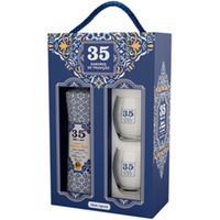 Licor 35 Pastel de Nata Likör Gift Pack Tradicao 500ml + 2 Gläser