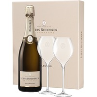 Champagner Louis Roederer - Collection 246 - Mit Etui 2 Flûtes