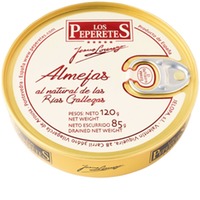 Almejas al natural Los Peperetes 30 piezas 120gr