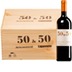 "50 & 50" Rosso Toscana IGT  Original-Holzkiste 