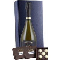 Geschenkpaket Champagner (1*Wein + 2* Schokolade im Geschenkkarton)