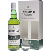 (42,39€/1l) Laphroaig Select Geschenkset mit Glas 0,7 Liter 40 % Vol