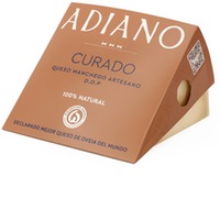 Cuña de Queso Manchego Adiano Curado en estuche de 250gr