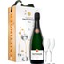 Estuche 1 botella Taittinger Brut Réserve + copas Geschenk 