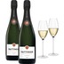 Taittinger Paket / / 2 Fl. und Enoteca Champagnerglas 2er Set 