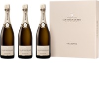 Champagner Geschenkset Louis Roederer - Collection Trilogie 242, 243, 244 - Mit Etui - 3 Fl