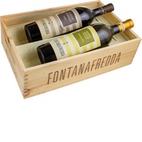 Holzkiste Fontanafredda „Piemonte“ mit Nebbiolo Ebbio und Arneis Pradalupo