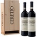 Holzkiste Ceretto mit Barolo und Barbaresco 