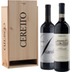 Holzkiste Ceretto mit Barolo und Nebbiolo Bernardina 