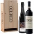 Holzkiste Ceretto mit Barolo und Alta Langa Monsignore 