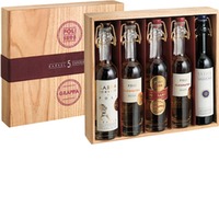 Poli Grappa 5 Barrel Experience 5 x 100 ㎖ Flaschen, In Holzkiste