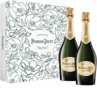 Perrier Jouët Grand Brut Champagne AOC 2 x 0,75 ℓ Flaschen, Schatulle