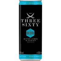 Three Sixty Vodka & BITTER LEMON Premix 0,33 Liter Dose