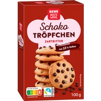 REWE Beste Wahl Schoko Tröpfchen Zartbitter