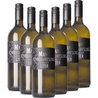 6x Vorteils-Weinpaket Kerner & Riesling ganzer Liter fruchtig - Weingut Manz