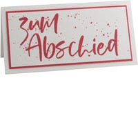 Karte mit Umschlag "Zum Abschied