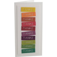 Karte mit Umschlag "Danke