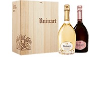 Ruinart : Duo Ruinart Blanc de Blancs Rosé