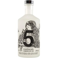 5 continents Dry Gin 47,0% Vol., 0,7 Liter